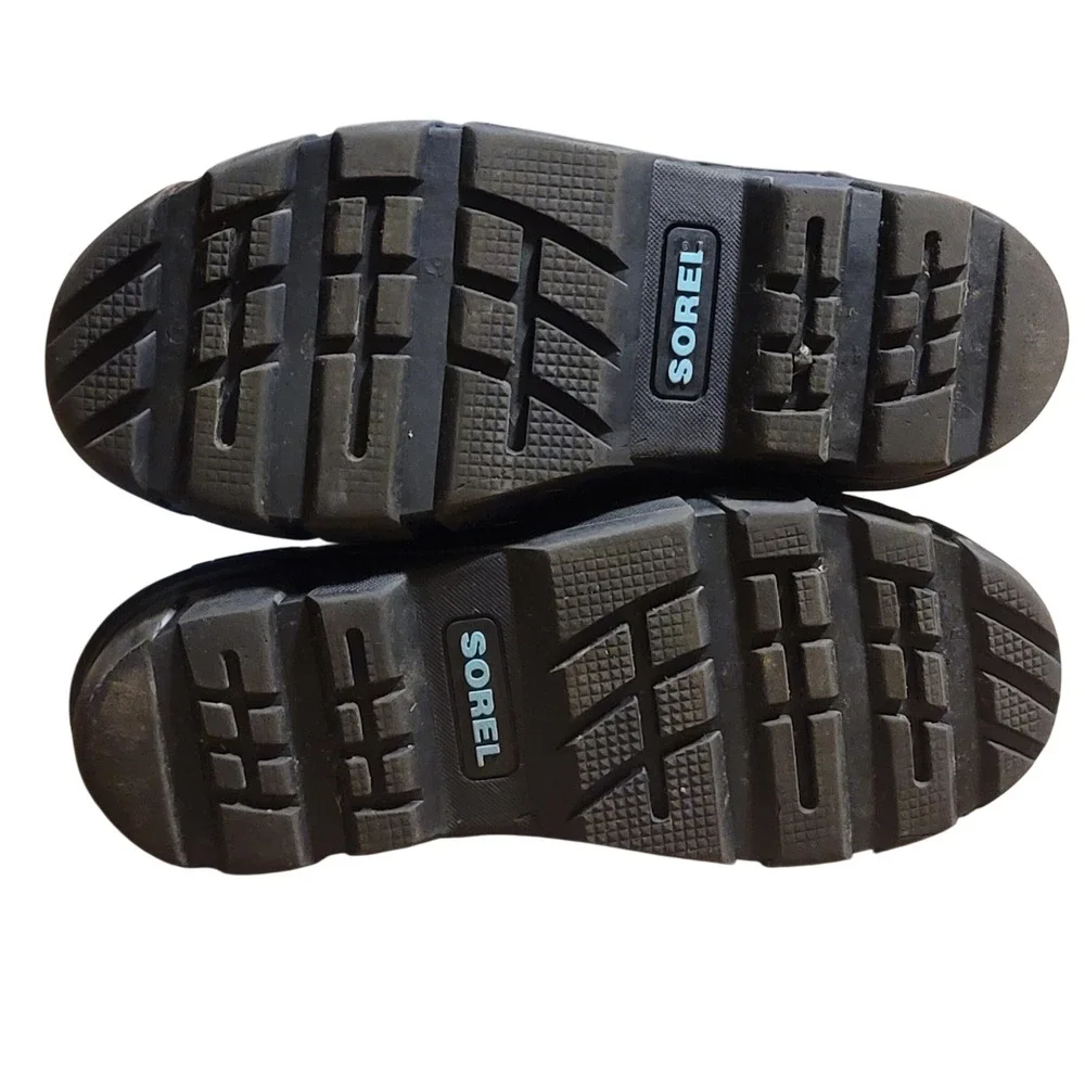 Sorel Snow Boots Waterproof Insulated Kids Size 6Youth Girls Blue Snowflake‎